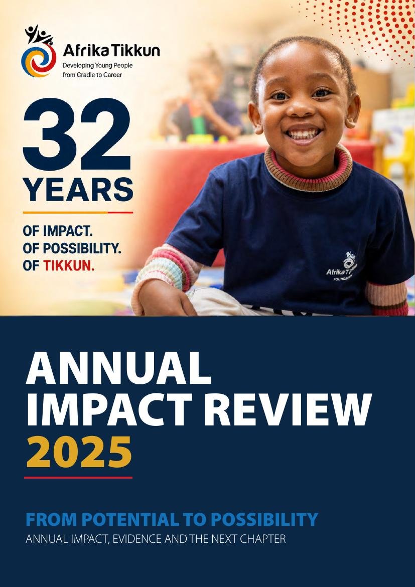 Cover of the Afrika Tikkun Annual Impact Review 2025