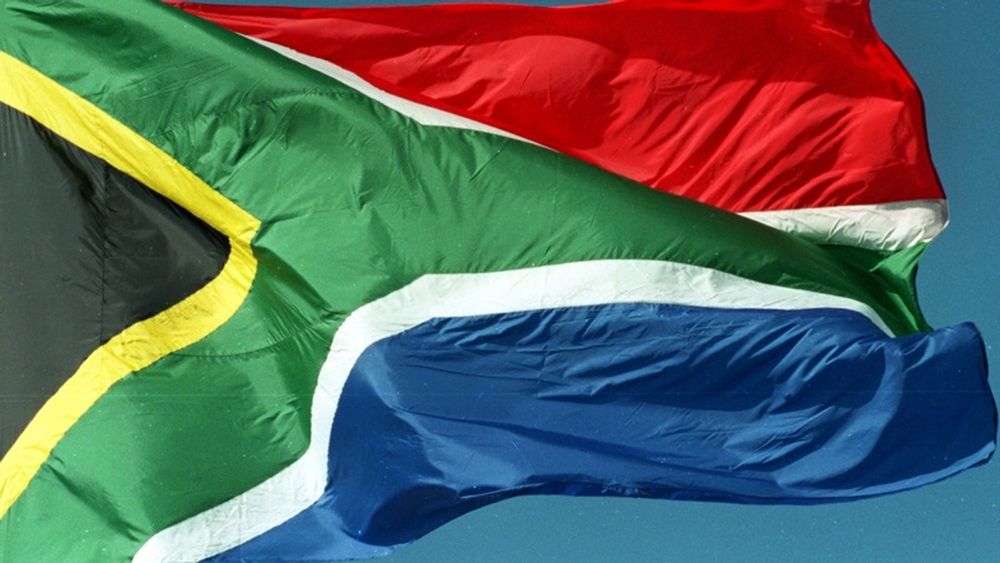 The South African flag